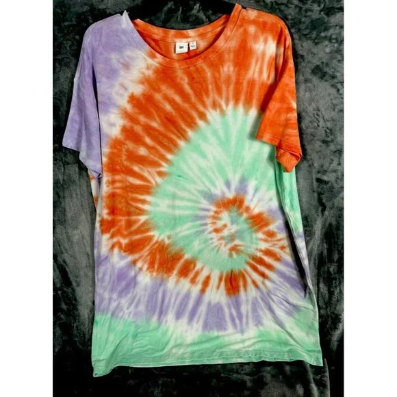 BR Shirt Hippie Tie Dye Men's T Shirt Soft Size Adult Medium Unisex Top - Picture 1 of 13